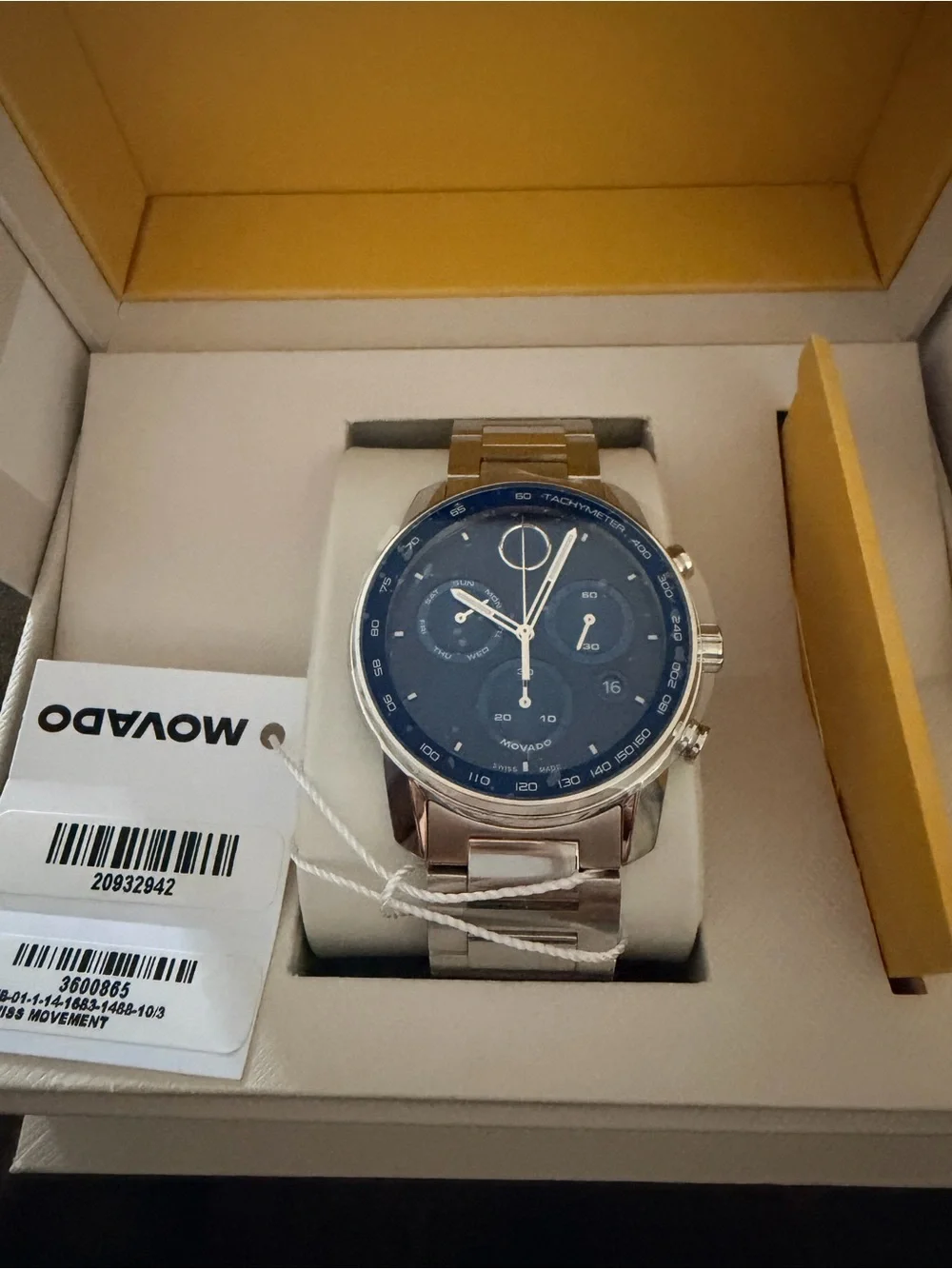 Movado BOLD Verso Chronograph Men’s Watch - Blue Dial